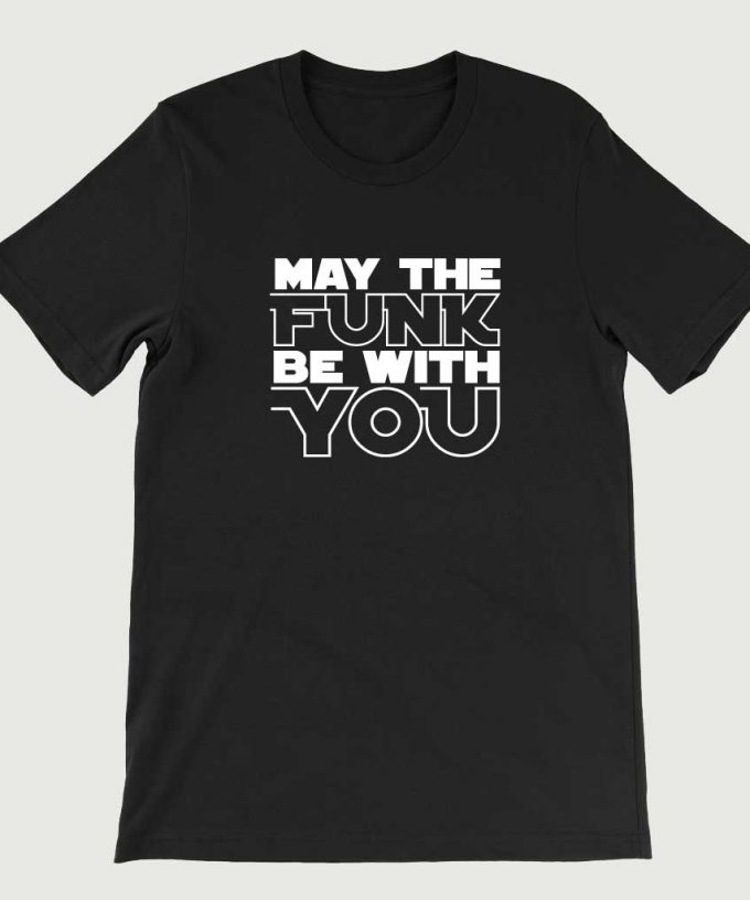 Retro Vintage Star Wars Inspired May the Funk Be With You men's (Unisex) T-shirt Black