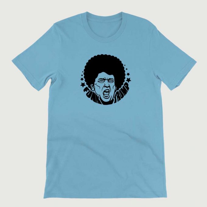 Retro Vintage Anti Legend Funk Trump mens (Unisex) T-shirt Ocean Blue