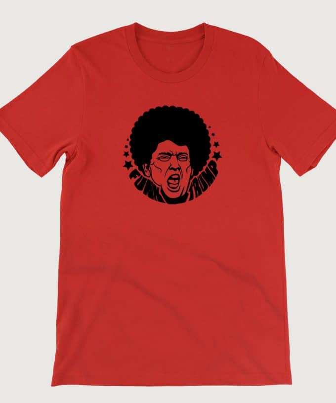 Retro Vintage Anti Legend Funk Trump mens (Unisex) T-shirt Red