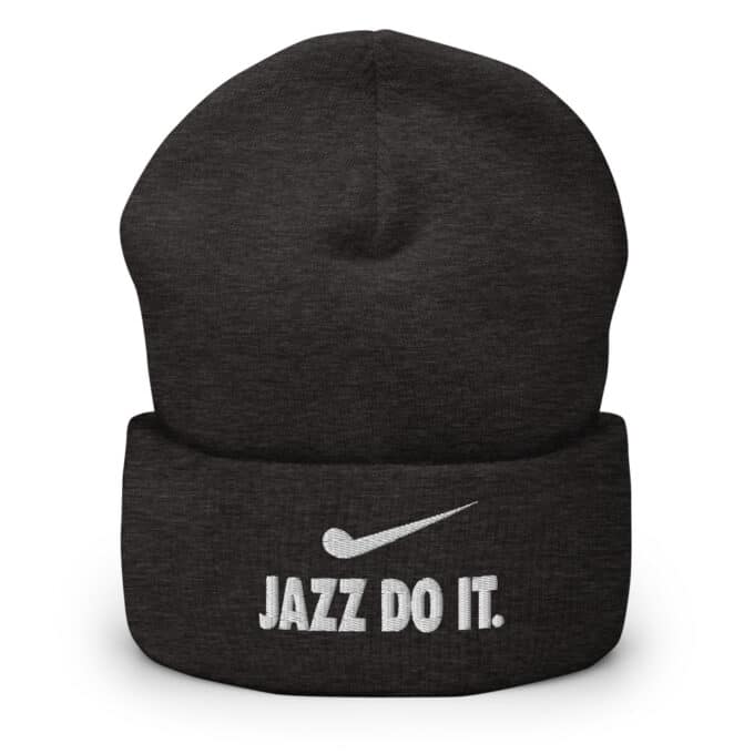 Jazz Do It Beanie For Jazz Musicians Dark Grey