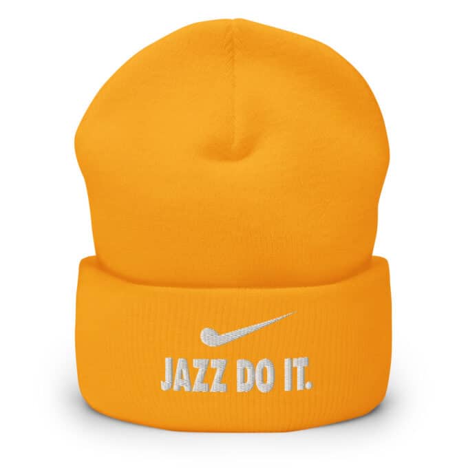 Jazz Do It Beanie For Jazz Musicians Gold